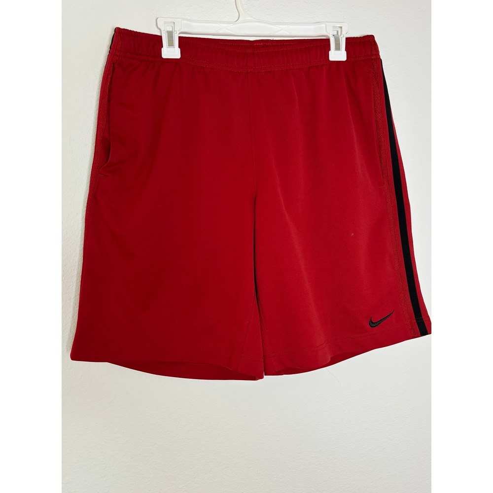Nike Dri-FIT Mens Medium Red Short‎ Sleeve Training T-Shirt 450766-648 Gym Top
